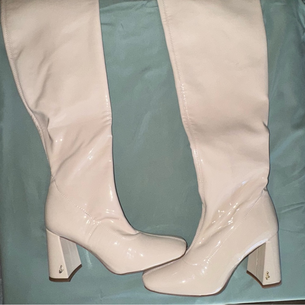 Sam Edelman Cosette Chair Squared Block heel Over the Knee Boots Size 6.5
